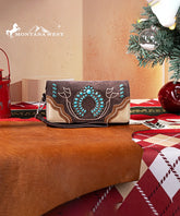 Montana West Turquoise Concho Wristlet